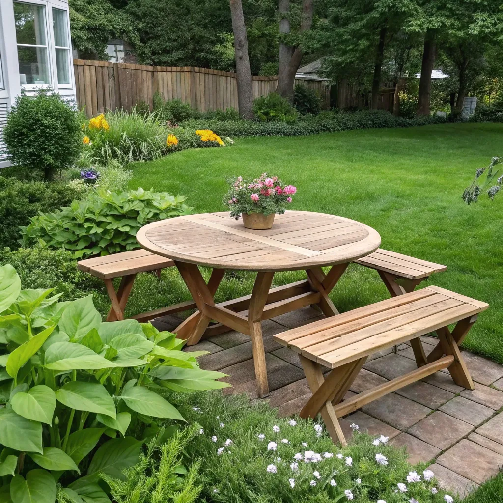 Wooden Garden Table Course